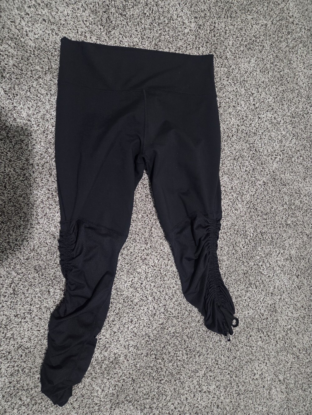 Fabletics Black Womens Ruched Leggings